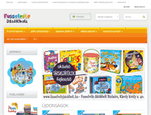 Tablet Screenshot of fusselvelejatekbolt.hu